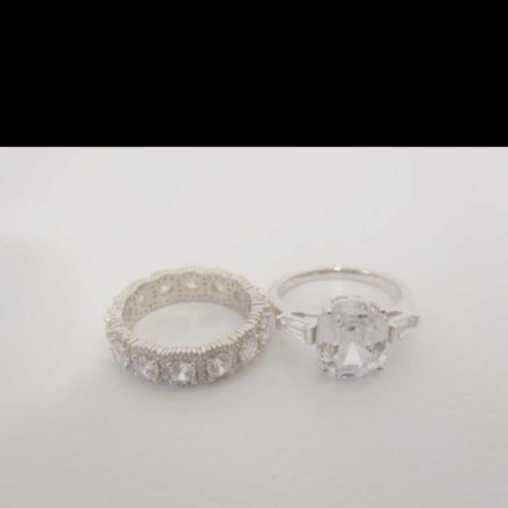 Radiance by Absolute Simulated Diamond & Eternity Band Ring Size 8